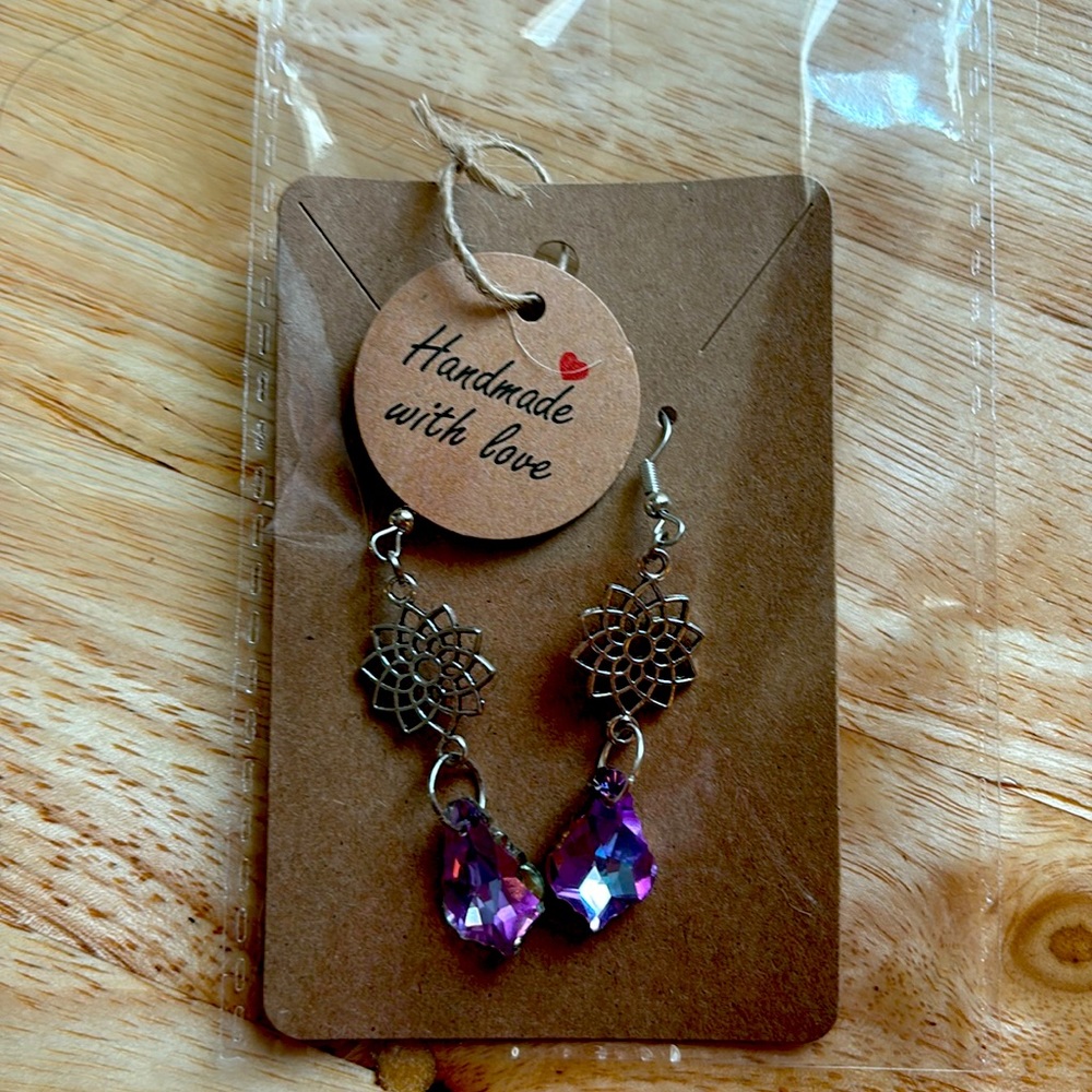 Handmade silver earrings